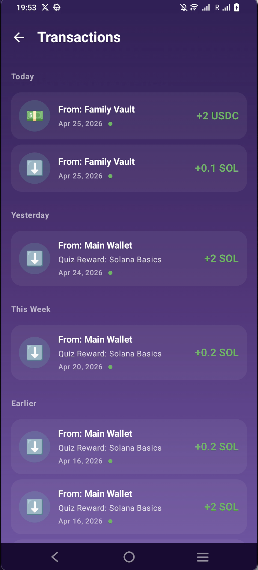 All Activities Screenshot
