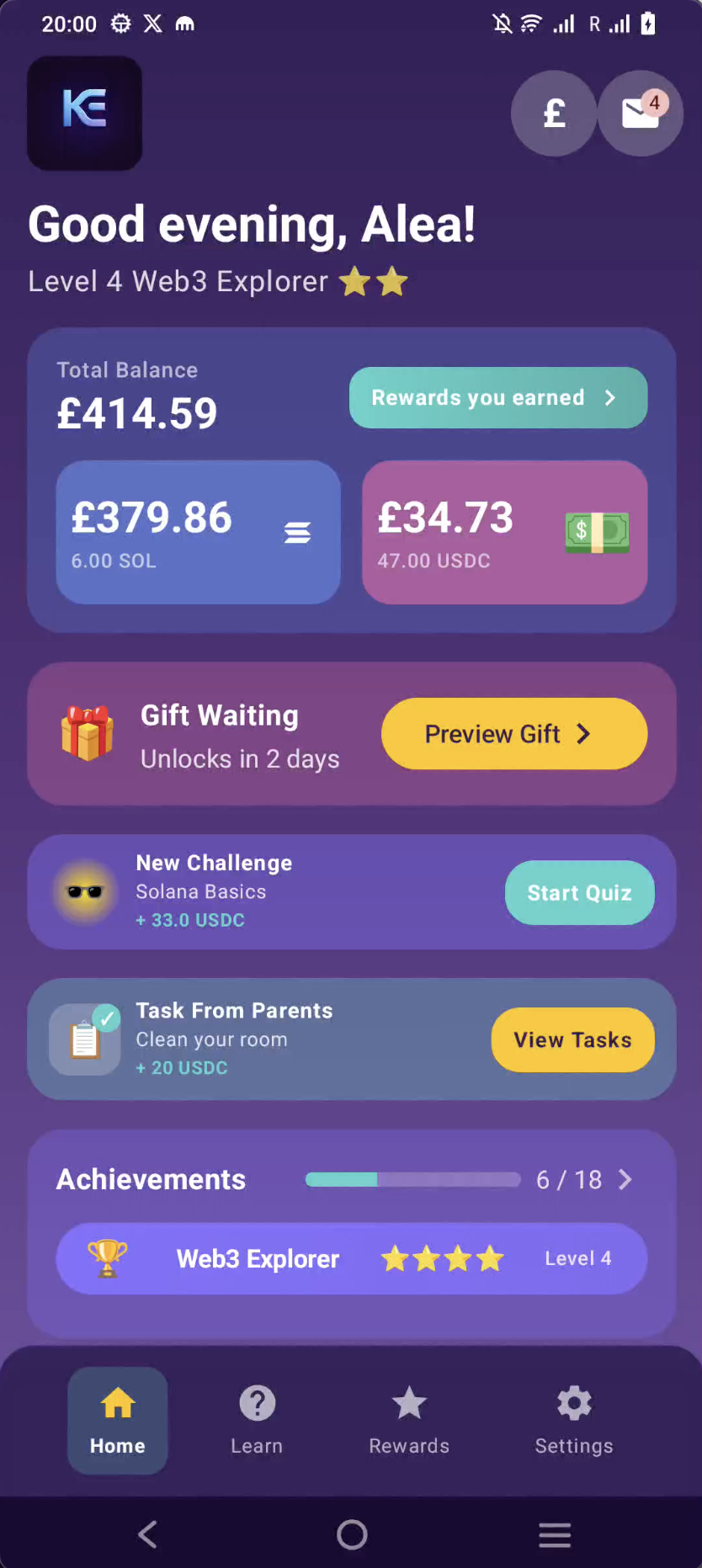 Kids Home Screen Screenshot